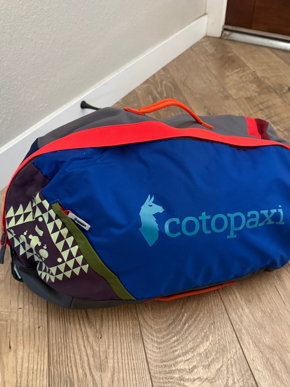 Cotopaxi 46L Uyuni Del Dia Blue Gray backpack Crossbody Duffel
